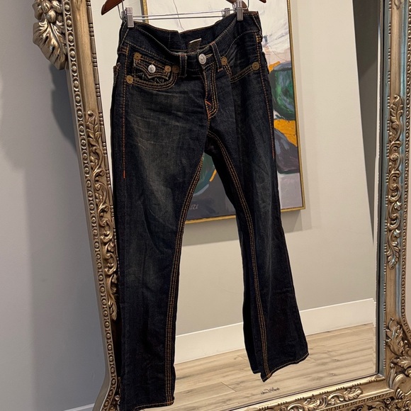 True Religion Dark Blue Bootcut Jeans - Picture 5 of 10